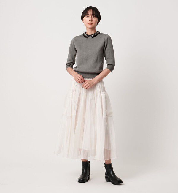 UNITED ARROWS「ビジューカラー 2WAY ニット」|ニット・セーター|