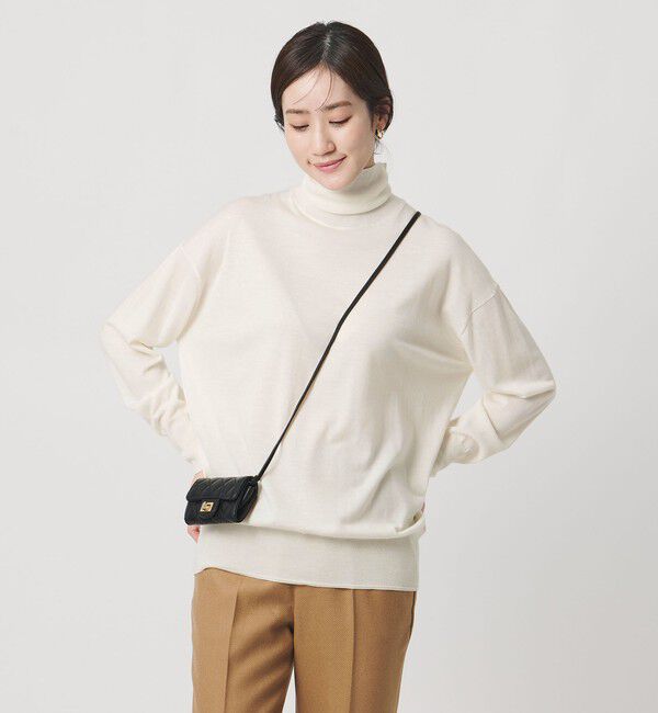 UNITED ARROWS「18G ウール タートルネック ニット ‐ウォッシャブル‐」|ニット・セーター|