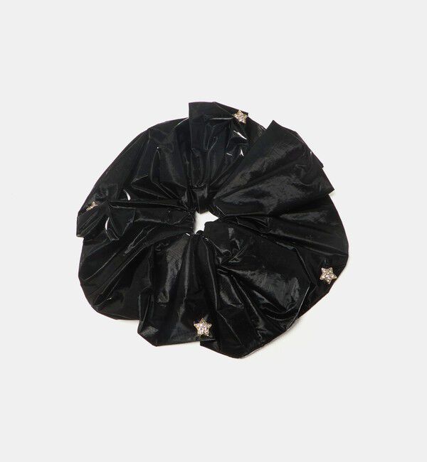 UNITED ARROWS「スタービジュー シャイニー シュシュ」|ヘアゴム・シュシュ|BLACK