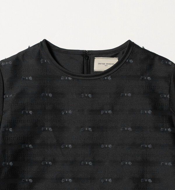 UNITED ARROWS「リボン カットジャガード ブラウス」|シャツ・ブラウス|