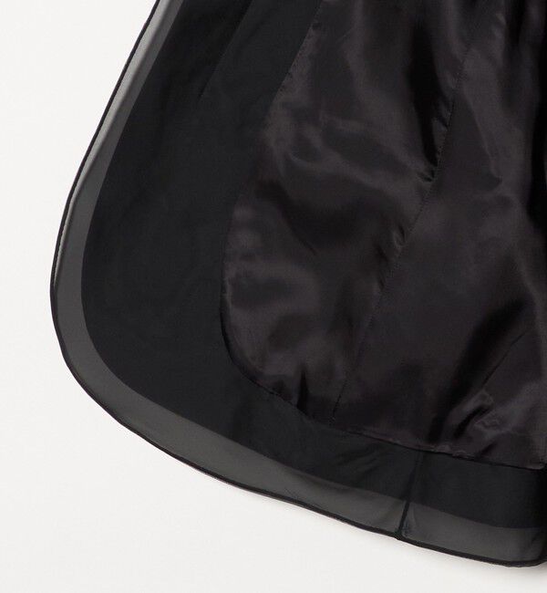 UNITED ARROWS「オーガンジー コンビ ジャケット」|ノーカラージャケット|