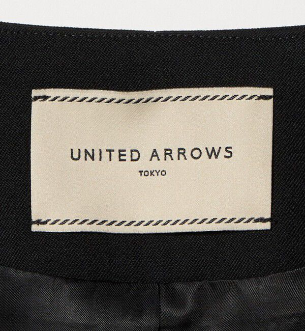 UNITED ARROWS「オーガンジー コンビ ジャケット」|ノーカラージャケット|