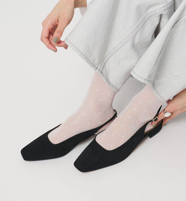 UNITED ARROWS「スエード スリングバック サンダル」|サンダル|