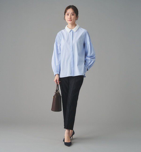 UNITED ARROWS「GISHA 2トーン ジャガード パンツ」|スラックス|