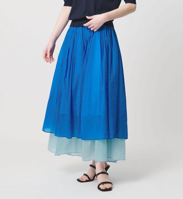 UNITED ARROWS「シアー バイカラー スカート ‐ウォッシャブル‐」|スカート|