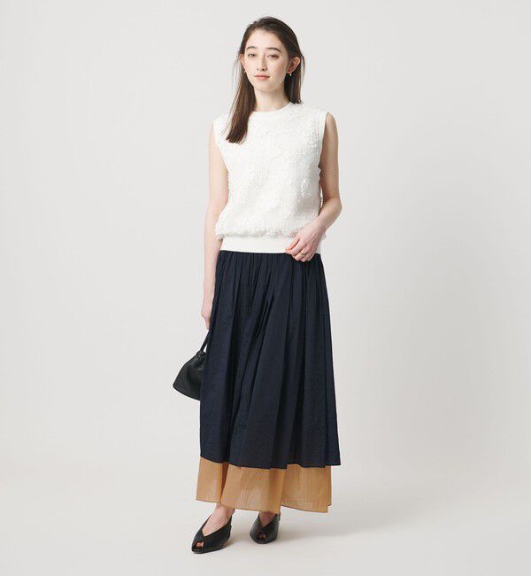 UNITED ARROWS「シアー バイカラー スカート ‐ウォッシャブル‐」|スカート|