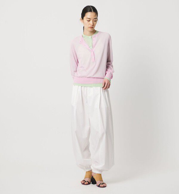 AEWEN MATOPH「＜AEWEN MATOPH＞シアーヘンリーネックニット ‐ ウォッシャブル ‐」|ニット・セーター|