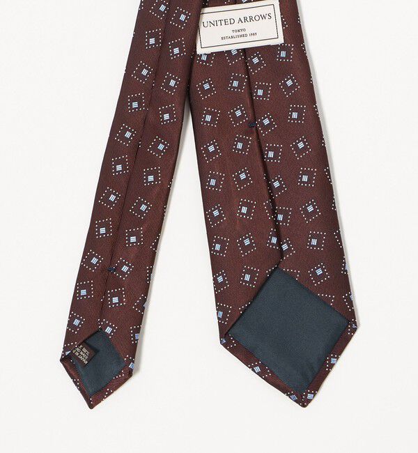 UNITED ARROWS「カラー スクエア ジャガード ネクタイ」|ネクタイ・蝶ネクタイ|