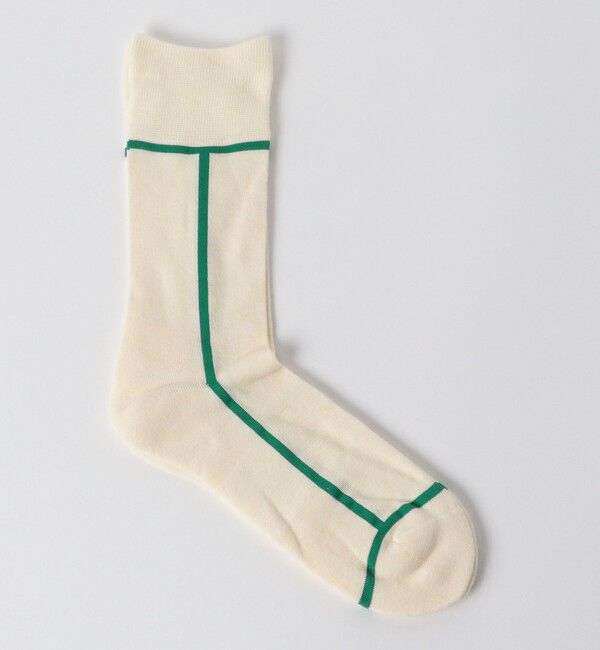 UNITED ARROWS green label relaxing「＜CHICSTOCKS＞ライン ソックス」|ソックス|OFF WHITE