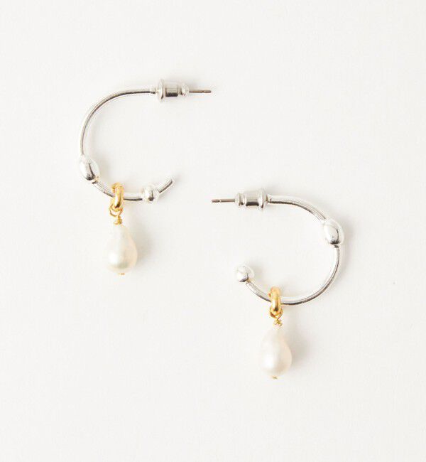 UNITED ARROWS green label relaxing「＜anisotea＞ A Pearl Hoop ピアス」|ピアス|