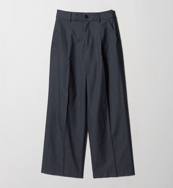 UNITED ARROWS green label relaxing「［size SHORT/TALLあり］キチントボトムス カバー ワイド パンツ シャンブレー」|スラックス|
