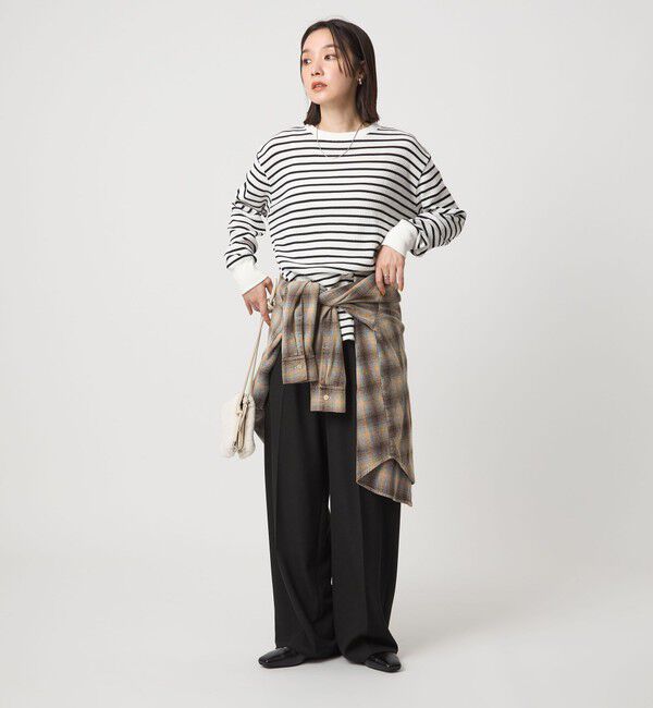 UNITED ARROWS green label relaxing「【WEB限定】＜at ease＞オルマイ ワイド パンツ マシンウォッシャブル ストレッチ 帯電防止」|その他|