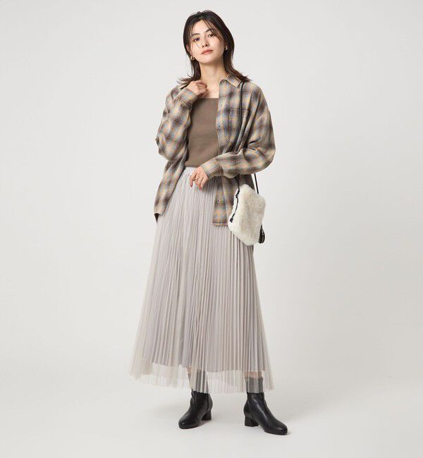 UNITED ARROWS green label relaxing「デコルテ フライス ロングスリーブ プルオーバー」|Tシャツ・カットソー|