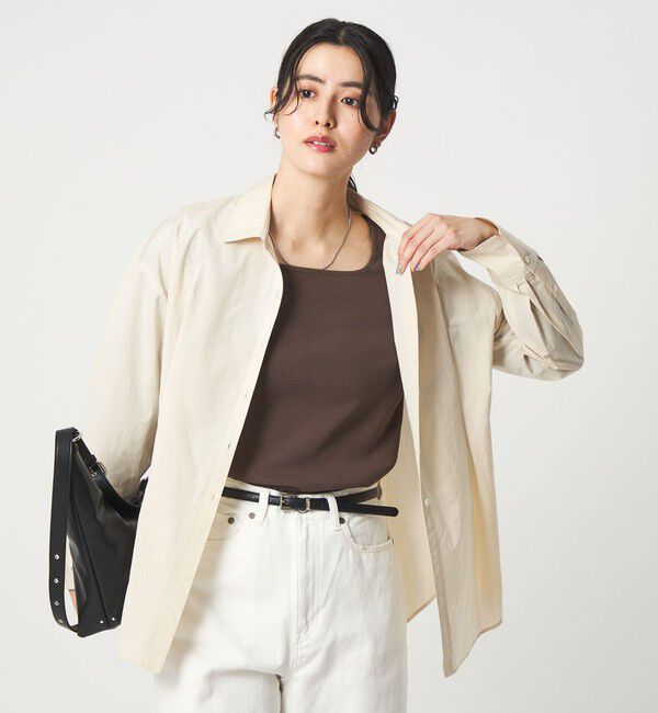 UNITED ARROWS green label relaxing「デコルテ フライス ロングスリーブ プルオーバー」|Tシャツ・カットソー|