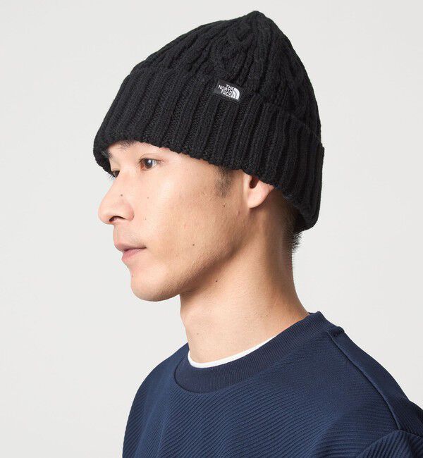 UNITED ARROWS green label relaxing「＜THE NORTH FACE＞ケーブル ビーニー ニットキャップ」|ニット帽|BLACK