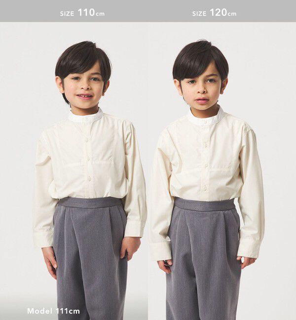 UNITED ARROWS green label relaxing「バンドカラーシャツ / キッズ 110cm-130cm」|シャツ・ブラウス|