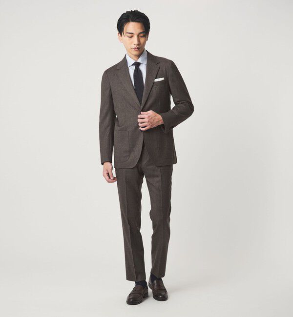 UNITED ARROWS green label relaxing「GLR CLOTH フラノ無地 2B RG ジャケット -ストレッチ-」|テーラードジャケット|