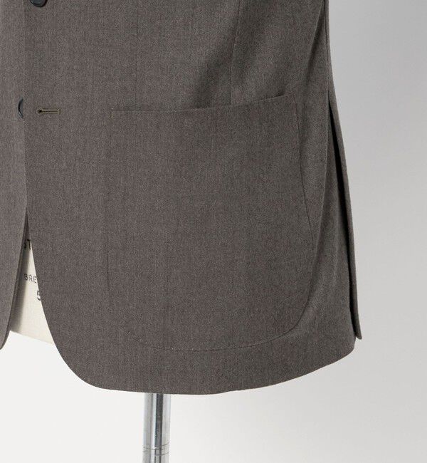 UNITED ARROWS green label relaxing「GLR CLOTH フラノ無地 2B RG ジャケット -ストレッチ-」|テーラードジャケット|