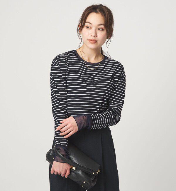 UNITED ARROWS green label relaxing「ソデ チュール プルオーバー カットソー」|Tシャツ・カットソー|