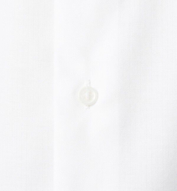 UNITED ARROWS green label relaxing「コットン ヘリンボーン ワイドカラー ドレスシャツ -形態安定-」|シャツ・ブラウス|