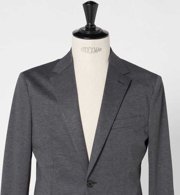 UNITED ARROWS green label relaxing「A+ プリントジャージ 2B スタンダード セットアップ ジャケット -ウォッシャブル・ストレッチ-」|テーラードジャケット|