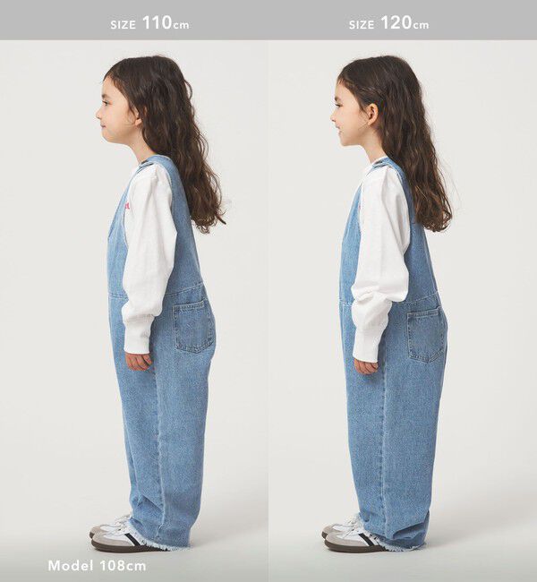 UNITED ARROWS green label relaxing「デニム サロペット / キッズ  100cm-160cm 」|ワンピース|