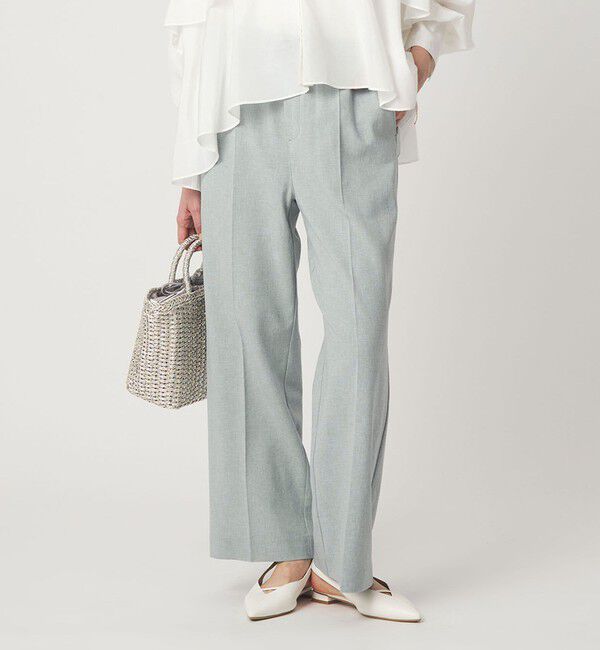 UNITED ARROWS green label relaxing「［size SHORT/TALLあり］ニーハイフレアパンツ」|その他|LT.BLUE