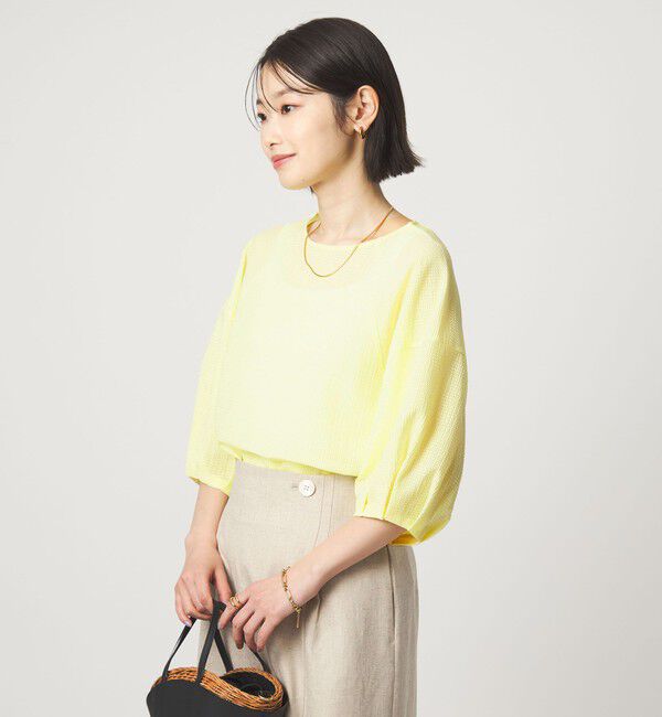 UNITED ARROWS green label relaxing「サッカー タックスリーブ プルオーバー カットソー」|Tシャツ・カットソー|