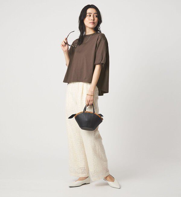 UNITED ARROWS green label relaxing「ギャザースリーブ プルオーバー カットソー」|Tシャツ・カットソー|