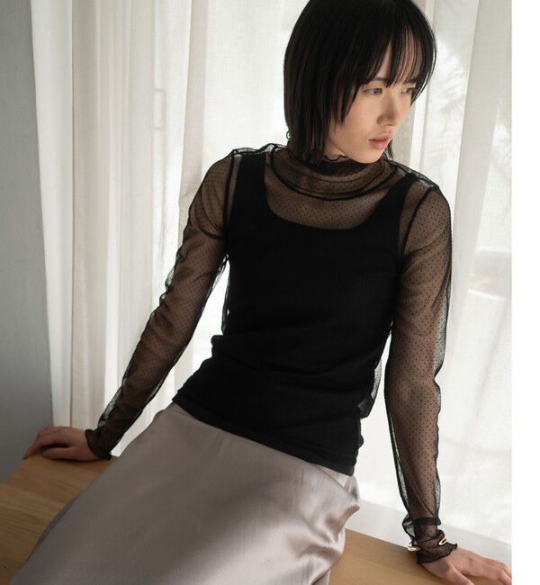 UNITED ARROWS green label relaxing「デコルテタンクトップ」|タンクトップ|BLACK