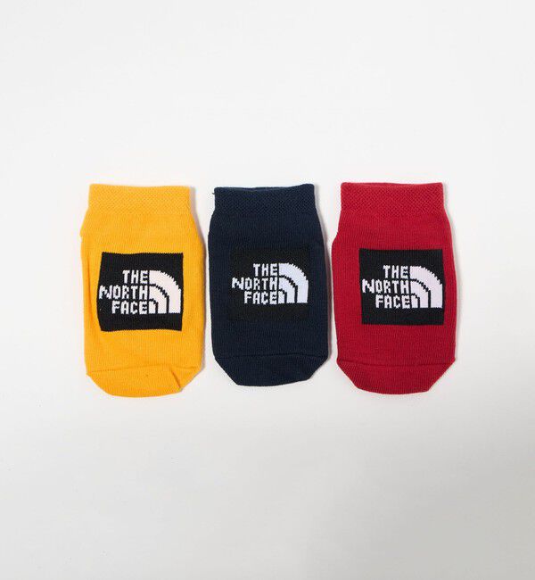 UNITED ARROWS green label relaxing「【WEB限定】＜THE NORTH FACE＞オーガニック 3Pソックス / キッズ  10cm-12cm」|ソックス|RED