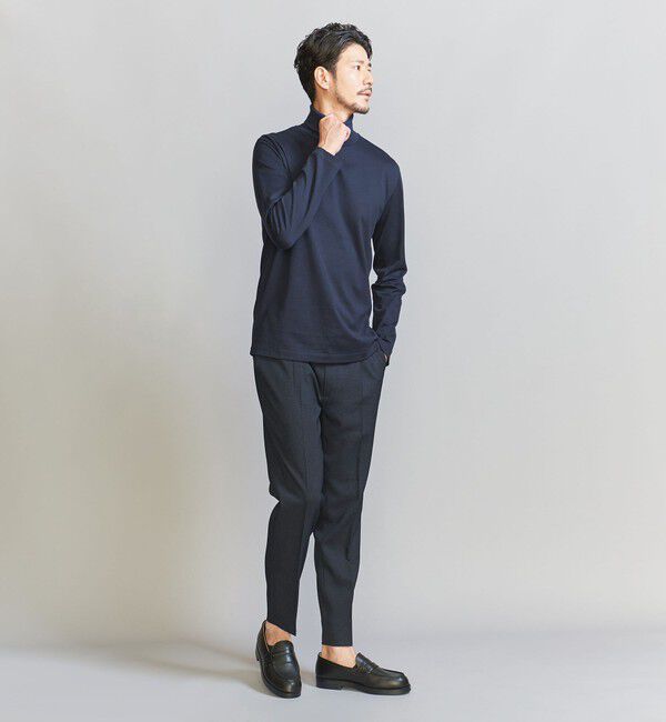 BEAUTY&YOUTH UNITED ARROWS「【WEB限定 WARDROBE SMART】 クリア ガスコットン タートルネック カットソー【抗菌・防臭】」|Tシャツ・カットソー|