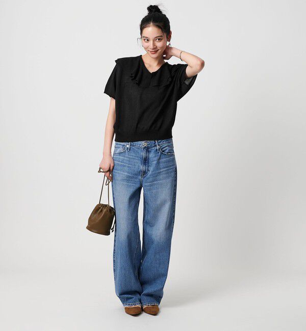 BEAUTY&YOUTH UNITED ARROWS「【WEB限定】フリルカラー ニットプルオーバー -ウォッシャブル-」|ニット・セーター|