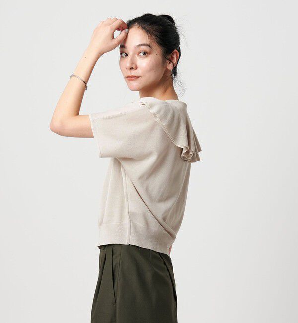 BEAUTY&YOUTH UNITED ARROWS「【WEB限定】フリルカラー ニットプルオーバー -ウォッシャブル-」|ニット・セーター|