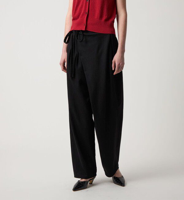 STEVEN ALAN「＜Steven Alan＞ライトオンスデニム クロスオーバー パンツ」|デニム|BLACK