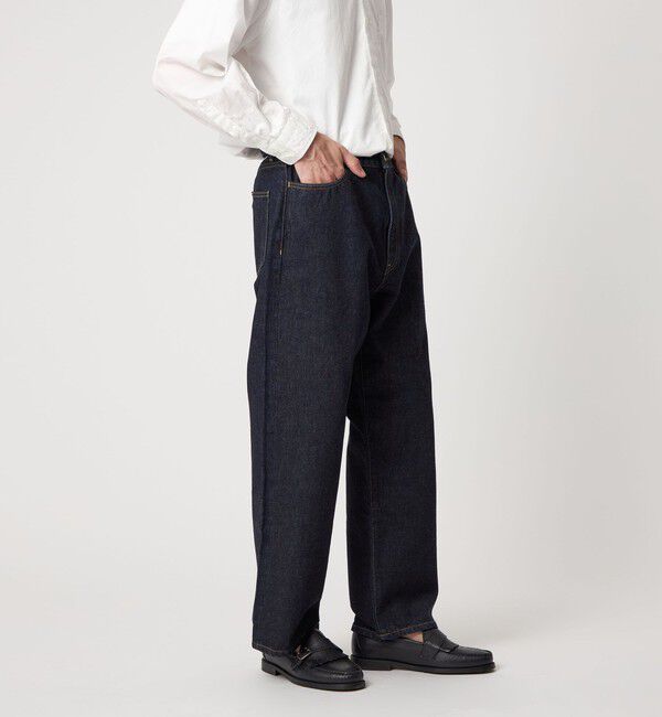 STEVEN ALAN「＜Steven Alan＞ 13.5oz デニム 5ポケット バギー テーパード パンツ」|デニム|