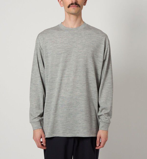 STEVEN ALAN「＜Steven Alan＞ メリノウール クルーネック Tシャツ LOOSE」|Tシャツ・カットソー|