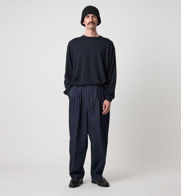 STEVEN ALAN「＜Steven Alan＞ メリノウール クルーネック Tシャツ LOOSE」|Tシャツ・カットソー|