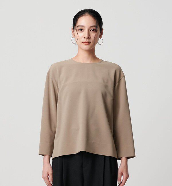 BEAUTY&YOUTH UNITED ARROWS「【WEB限定 Wardrobe DAILY MINIMAL】クルーネックブラウス ウォッシャブル」|シャツ・ブラウス|