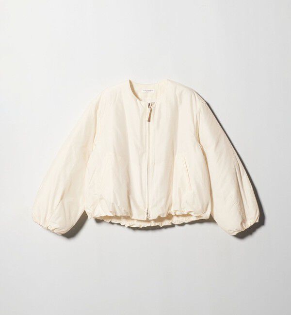 BEAUTY&YOUTH UNITED ARROWS「ポリエステルブレンド ノーカラーバルーンジップブルゾン」|ブルゾン・スタジャン|