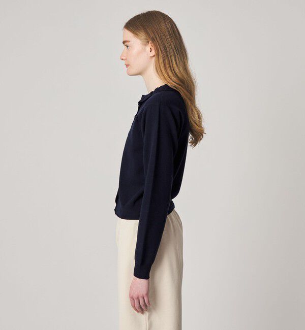 STEVEN ALAN「＜Steven Alan＞コットン カシミヤ フリル カーディガン」|カーディガン|