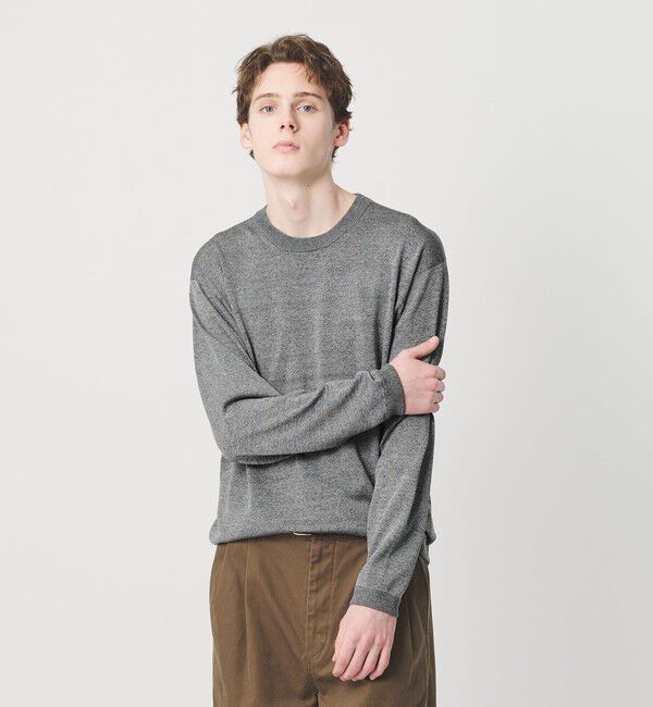 BEAUTY&YOUTH UNITED ARROWS「フュージョン カラー ロングスリーブ ニットT」|ニット・セーター|