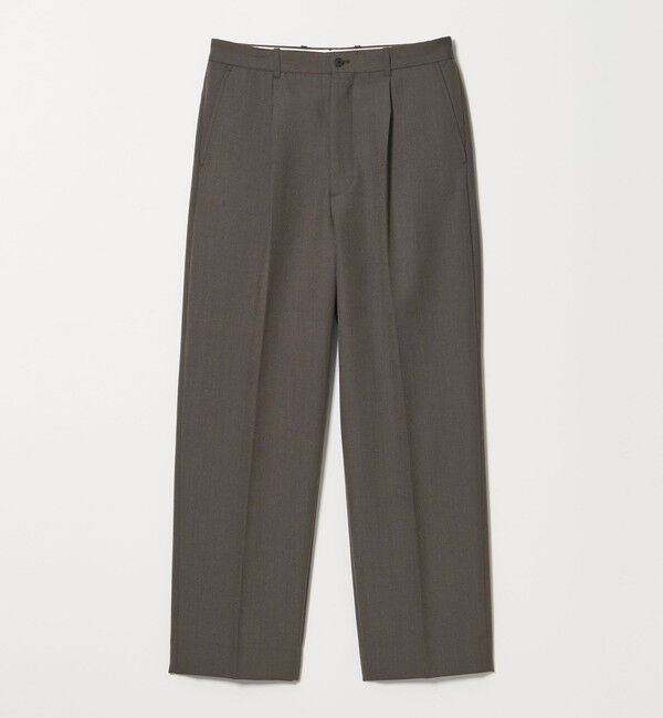 STEVEN ALAN「＜Steven Alan＞ ウール オックスフォード アウト ワンプリーツ スラックス」|スラックス|MD.GRAY