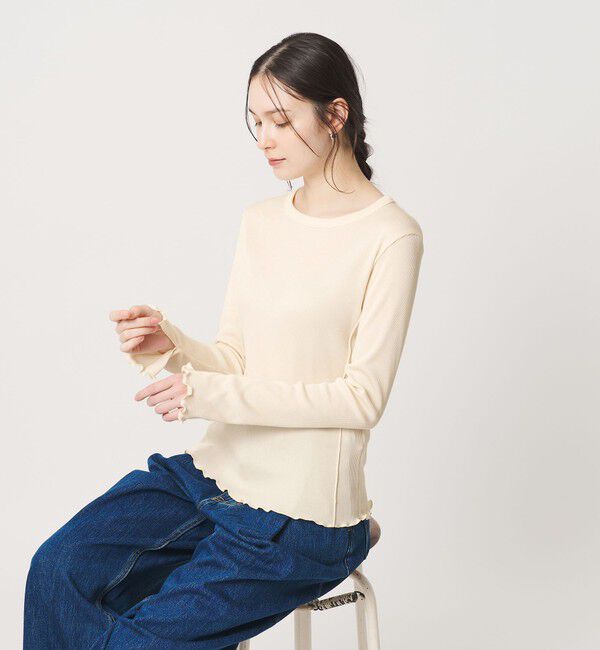 BEAUTY&YOUTH UNITED ARROWS「ポリエステルコットンテレコ メローステッチ クルーネックカットソー」|Tシャツ・カットソー|