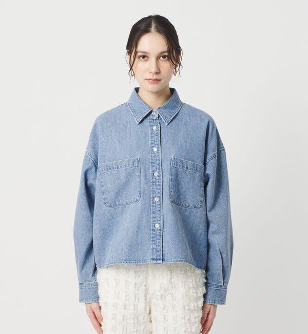 BEAUTY&YOUTH UNITED ARROWS「【WEB限定】ショート デニムシャツ」|シャツ・ブラウス|