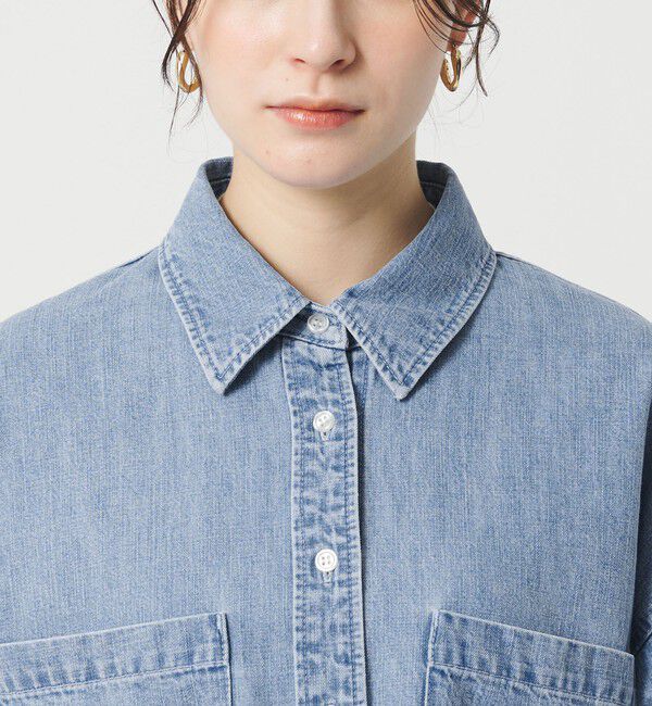 BEAUTY&YOUTH UNITED ARROWS「【WEB限定】ショート デニムシャツ」|シャツ・ブラウス|