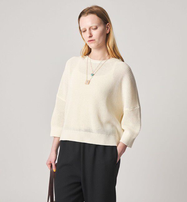 STEVEN ALAN「＜Steven Alan＞コットン リブ プルオーバー ニット」|ニット・セーター|