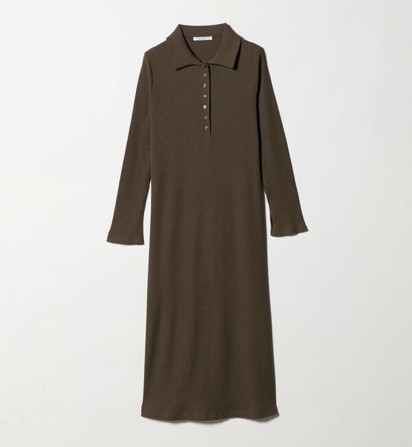 BEAUTY&YOUTH UNITED ARROWS「【WEB限定】ポロカラー リブワンピース」|ワンピース|MD.BROWN