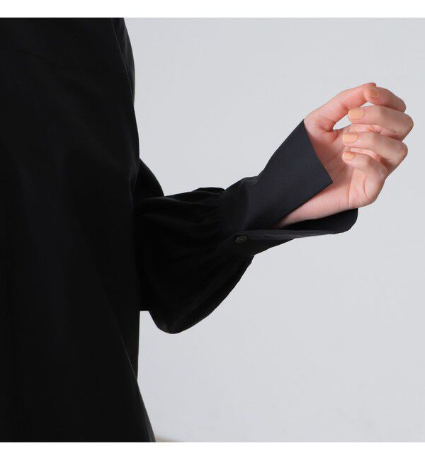 Demi-Luxe BEAMS 「AK+1 / シルクコットン ブラウス」|シャツ・ブラウス|