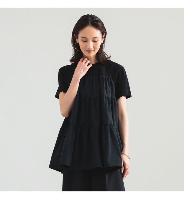 Demi-Luxe BEAMS 「コンビ ティアード プルオーバー」|シャツ・ブラウス|